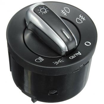 Sodial(R) 60610 Interruptor de Faros Antiniebla de Cromo para Coche
