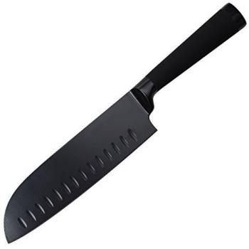 Bergner Black Blade Cuchillo Santoku, Acero Inoxidable, Negro