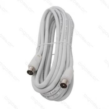 Cable Aigostar TV 5m - Transmisión de Señal de Vídeo - Blanco