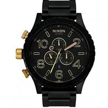 Nixon Reloj Cronógrafo para Unisex de Cuarzo con Correa en Acero Inoxidable A083-1041-00