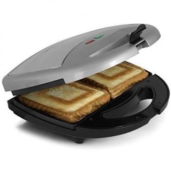 Orbegozo SW 6000 - Sandwichera, revestimiento antiadherente, protección contra sobrecalentamiento, regulador automático de temperatura, 800 W