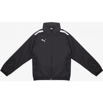 Puma Teamliga All Weather Black Jacket for Boys Size 12