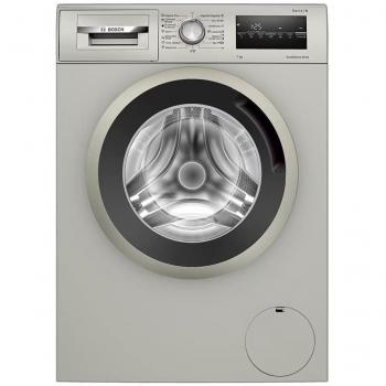 Lavadora Bosch Serie 4 WAN2427YES de carga frontal, capacidad de 7 kg, velocidad de centrifugado de 1200 rpm, acabado en acero mate antihuellas