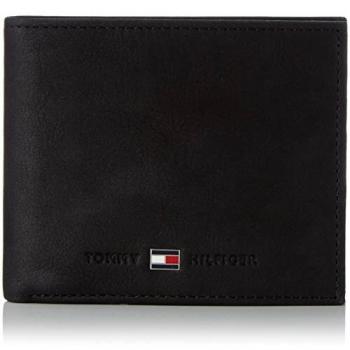 Tommy Hilfiger Johnson Mini CC Wallet, Cartera Hombre^Mujer, Black, OS
