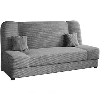 Sofá-cama Comfivo 136 con caja de ropa de cama, dimensiones 195 x 86 x 87 cm, modelo Poso 110, sofá cama de larga duración y mezcla de materiales