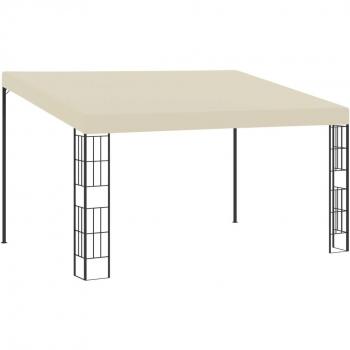 Cenador con Montaje en la Pared Tela 3x4 m Toldo Parasol Carpa Color Crema