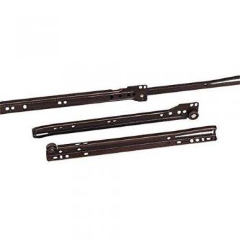 Amig - Juego de 2 Guías Correderas Metálicas Mod.20 con ruedas para Cajones de Muebles, Cajoneras o Armarios | Acero Acabado en Blanco | Resistencia de carga: 18 Kg/Par | Medidas: 500 x 37 mm