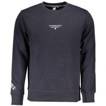 U.S. Grand Polo Elegant Fleece Crew Neck Sweatshirt - Blue, Size: XXL