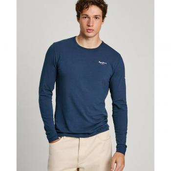 Pepe Jeans Original Basic 2 Long N Navy Blue Men's Long Sleeve T-Shirt