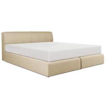 Conjunto Boxspring OTARU con Cabecero, Somier con Luces LED y Colchón - 180 x 200 cm - Tela Beige - YSMÉE