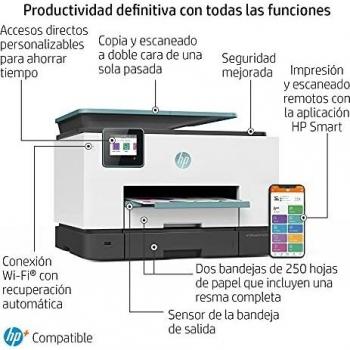 Impresora Multifunción HP OfficeJet Pro 9025e - 6 meses de impresión Instant Ink con HP+