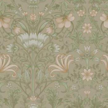 Holden Decor Vintage Floral Vines Leaves Botanical Garden Wallpaper in Beige - 10.05m x 53cm