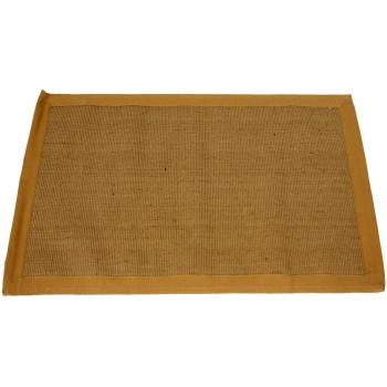 PAME 63905 - Alfombra de yute con borde en color beige, 200 x 150 cm