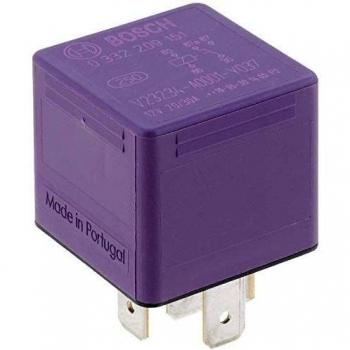 Bosch 0332209151 Mini Relay 12V 30A, IP5K4, Operating Temperature from -40 Degree to 100 Degree C, 5 Pin Relay