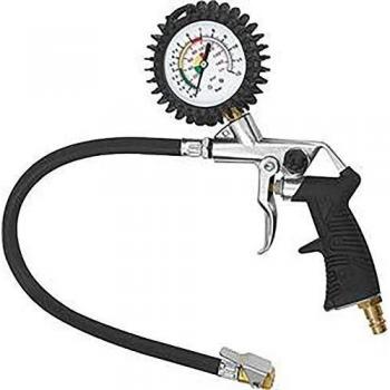 Manómetro de Mano para Neumáticos con Conector de Momento, No Calibrado, Rango 0-12 bar Riegler