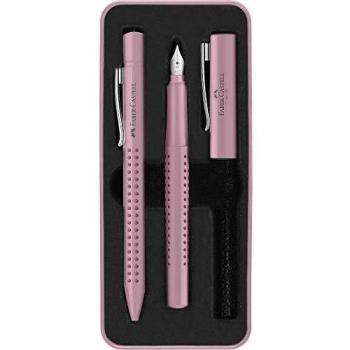 Faber-Castell 201528 - Set estilog. M y bolígrafo m. Sombra rosa