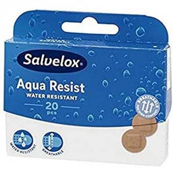 Salvelox Aqua Resist Waterproof Adhesive Plasters Round 20 Pieces