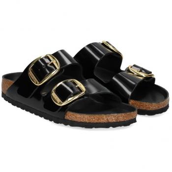 Birkenstock Arizona Big Buckle High Shine Black Women's Sandals