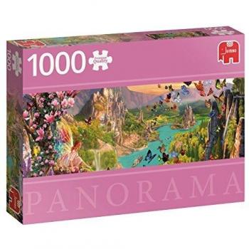 Jumbo-Fairy Land pcs Panorama La Tierra de los Duendes, Puzzle de 1000 Piezas