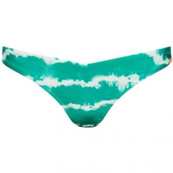 Braga bikini mujer Superdry Code Tie Dye verde turquesa y blanco