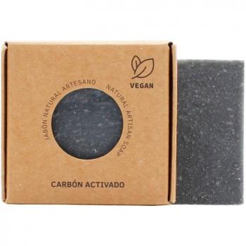 Jabón Natural Artesano con Carbón Activado 100g Vegan Sys Cosmética