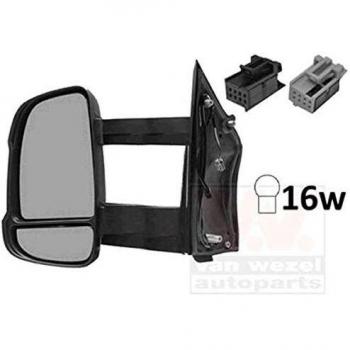 Espejo retrovisor VAN WEZEL 1651825, tipo de producto: espejo retrovisor, características: diseño específico para vehículos, ajuste manual o eléctrico (según modelo), cristal convexo para mayor visibilidad, carcasa resistente a