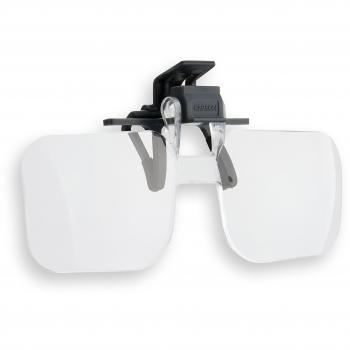 Carson Clip and Flip Lupa Abatible para Anteojos, Aumento de 1.75x