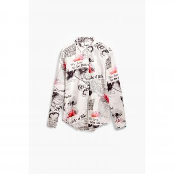 Desigual Nara Women's Floral Printed Long Sleeve Blouse