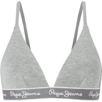 Sujetador Triangular de Algodón Elástico para Mujer en Gris Pepe Jeans