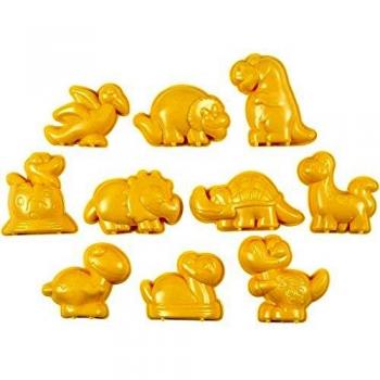 Moldes de arena para dinosaurios, tamaño 4,5-6 cm, paquete de 10 unidades