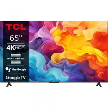 Televisor LED 65 TCL 65P655, UHD 4K, Smart TV con Google TV y Dolby Audio