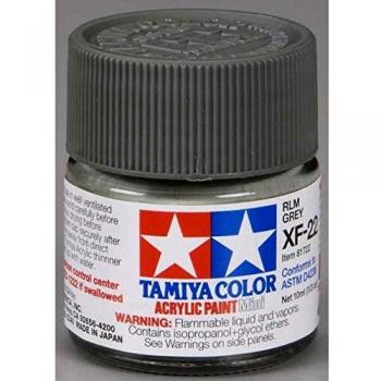 Pintura Acrílica Tamiya XF-22 Gris RLM Mate 10ml