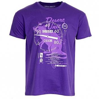 Camiseta Morada de Manga Corta Rats and Dials Call of Duty: Vanguard Talla S