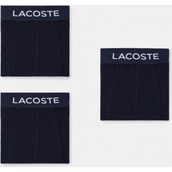 Lacoste - Pack de 3 boxers tipo bóxer para hombre en color azul oscuro