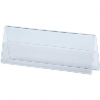 Portanombres de sobremesa transparente Deflecto 48701