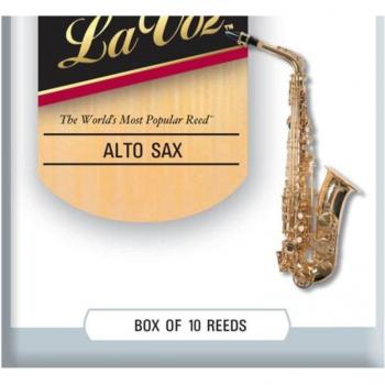 D'Addario La Voz Alto Saxophone Reeds Soft 10-pack