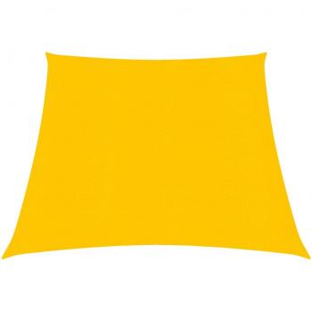 Toldo de vela HDPE amarillo 160 g/m² 3/4x2 m