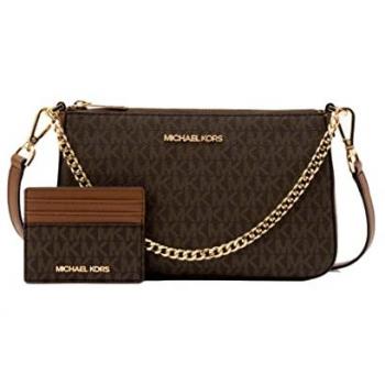 Set bolso Michael Kors mujer 35H1GGZD6BBRO (23x14x6cm) - Color marrón, dimensiones 23x14x6 cm