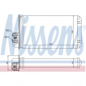Calefactor NISSENS 73255 - Intercambiador de calor para calefacción interior, diseño eficiente, compatible con múltiples modelos de vehículos, fácil instalación, alta durabilidad y rendimiento óptimo en el sistema de calefacción