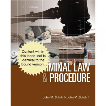 Criminal Law and Procedure