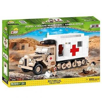 COBI 2518 Small Army - Ford V3000S Maultier Juguetes de construcción, Blanco, Beige