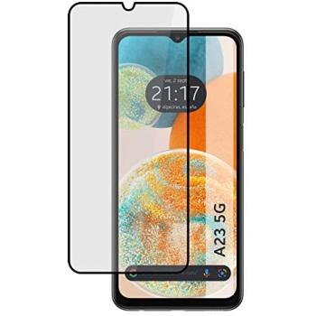 Protector Templado Completo 5D Negro para Samsung Galaxy A23 5G con Adhesivo Total