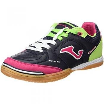 JOMA TOP FLEX 603 MARINO-FLUOR-FUCSIA INDOOR - Zapatillas de fútbol SALA para hombre, color marino-fluor, talla 11