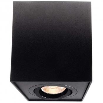 Lámpara de Techo Cuadrada LED GU10 Dato Ajustable Color Negro 230V