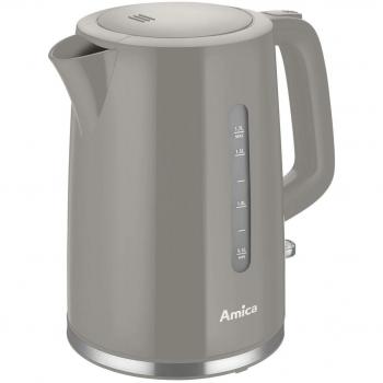 Hervidor eléctrico Amica KF 1013, 1.7L, 2200W, gris