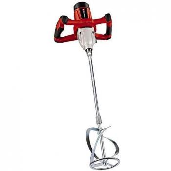 Einhell Mezclador de pintura y mortero - TE-MX 1600-2 CE - 1600 W , montaje de herramienta de agitación M14, electrónica de velocidad, incl. herramienta de agitación, Rojo, 325 x 330 x 210 mm