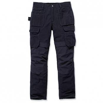 Carhartt Steel Rugged Flex Relaxed Fit Double-Front Cargo Multi-Pocket Work Pants - Azul (Navy), 30W / 30L para Hombre