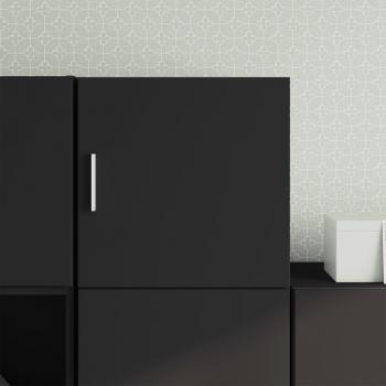 Gabinete de pared negro 40x42,5x40 cm de madera multicapa Vidaxl Black