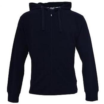 Sudadera Full Zip Zippy de Algodón Azul Turquesa para Hombre y Unisex L