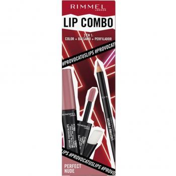 Rimmel London Provocalips Lasting Finish Lip Combo Set with Liquid Lipstick and Lip Liner